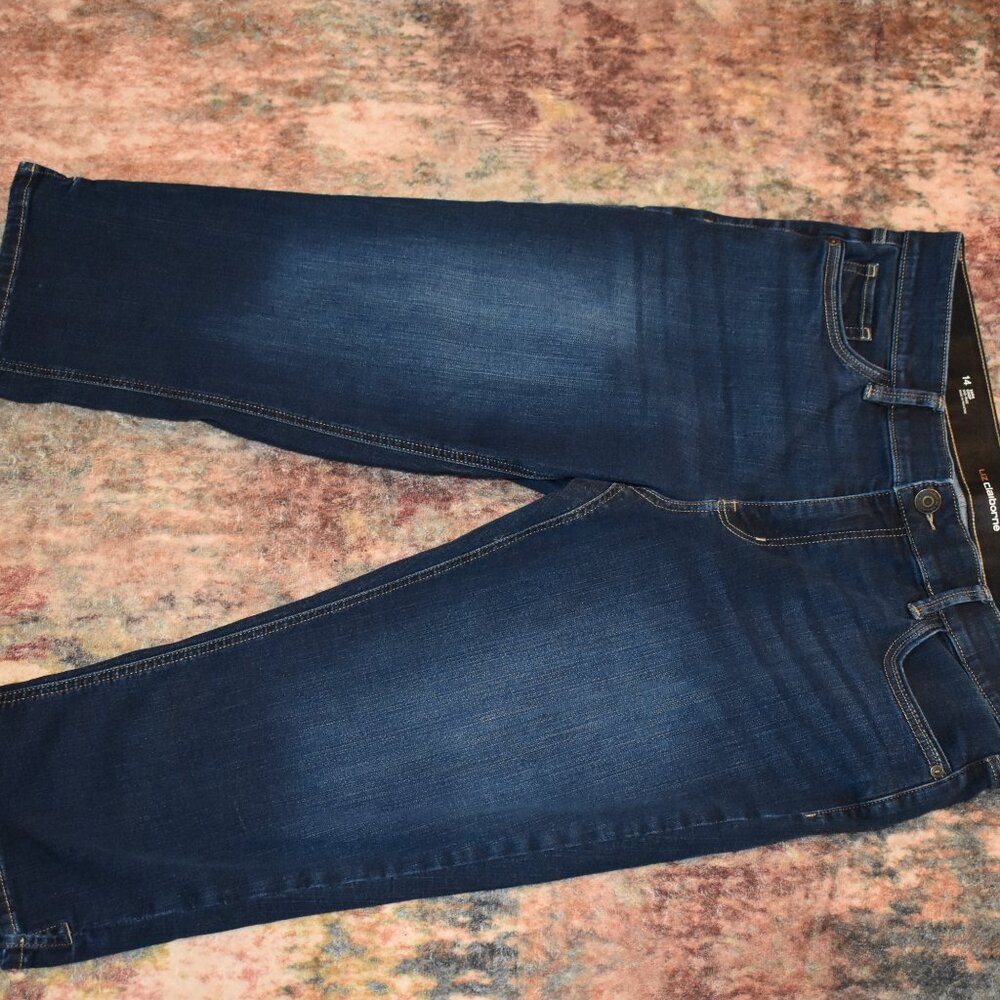 Liz Claiborne Sara Crop Mid Rise Capri Size 14 - Picture 4 of 8